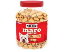 Milk-Bone MaroSnacks Small Dog Treats with Real Bone Marrow, 40 Oz. Canister