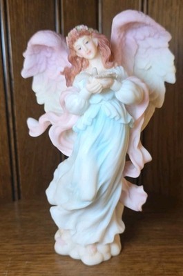 Vtg Seraphim Monica Under Love Wings Angel Roman 78090 Figurine Art Gift 7'' Tall
