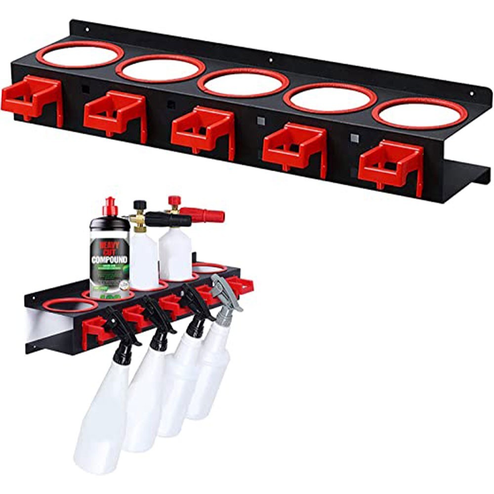 Spray Bottle Storage Rack Wall Mounted Pickup Can Holder Accessories For Garage