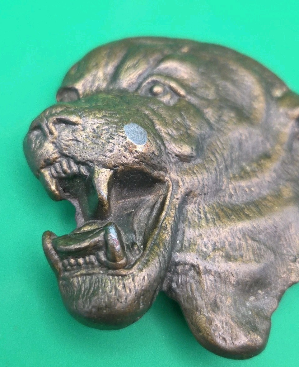 MBCI Brasstone Panther Mountain Lion Cougar Belt Buckle 1970s-80s Vintage  thumbnail 2