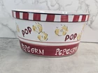 Kitchen Prep 101 Ceramic Popcorn Bowl Handpainted Pop Home Decor READ