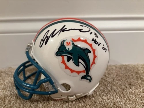 Dan Marino Miami Dolphins Signed Mini Helmet With HOF ‘05 Inscription MSD COA