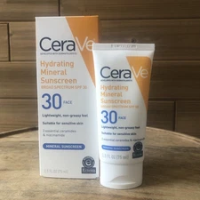 CeraVe 100% Mineral Sunscreen SPF 30, Face sunscreen - Exp 11/27