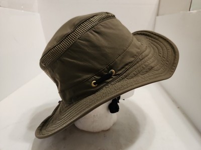 Tilley LTM6 Airflo Sun Hat Olive Green Size 7 5/8 XL Broad Brim Made in Canada