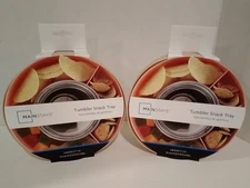 Mainstays Tumbler Snack Tray Pink Set of 2 Fits Over 40 Oz Tumbler