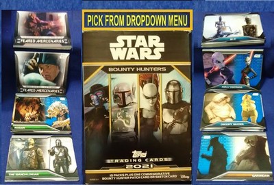2021 Topps Star Wars Bounty Hunters BASE/Parallel Trading Cards You-Pick