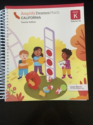 Amplify Desmos Math Grade K Teacher Edition Vol 1A California NEW