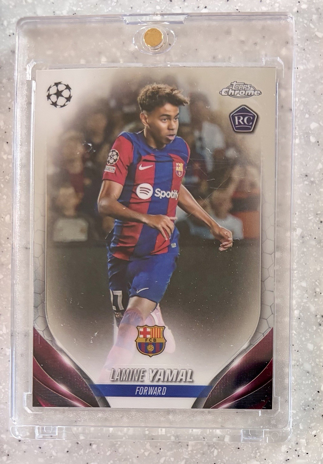 2023-24 Topps Chrome UEFA UCC Lamine Yamal #64 RC Rookie [Base] Barcelona NM