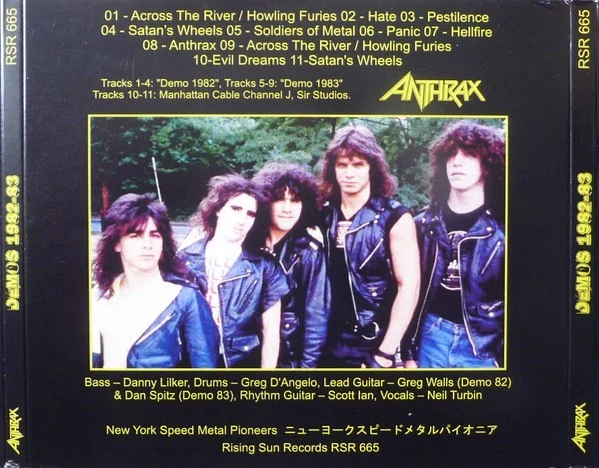 ANTHRAX – Demos 1982-83 (LIM. 300 DIGIPAK*US METAL CLASSIC) - Bild 2 von 2