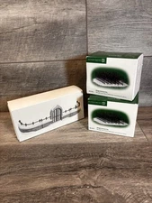 Dept 56 Heritage Village Churchyard Gate and Fence + 2 Sets Iron Fence Extension