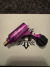 Bishop Microangelo Tattoo Machine in Purple with steel T-Tech grips included