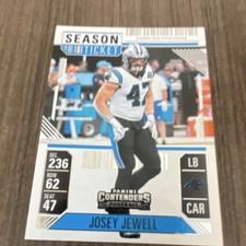 Panini Contenders 2024 Josey Jewell Season Ticket Carolina Panthers #13
