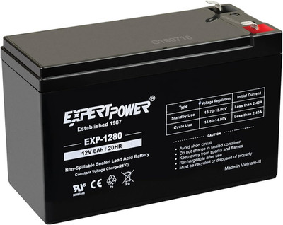 EXP1280-12V 8AH SLA AGM Rechargeable 12V Battery for Ride on Toys, APC Backup U