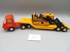 1970s Metal TONKA Trailer with Dozer Truck 11" Long (a) #5