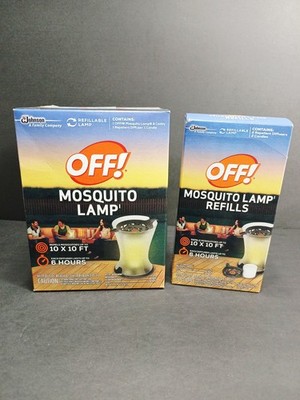 Off Back Yard Mosquito Lamp and Box of Refills NEW / 6 hrs & 10'x10' of coverage