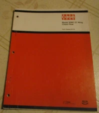 Case WWC-37 Wing Chisel Plow  Parts Catalog Manual Original!