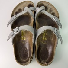 Birkenstock Mayari Sandal Birko Flor Size 40 Silver