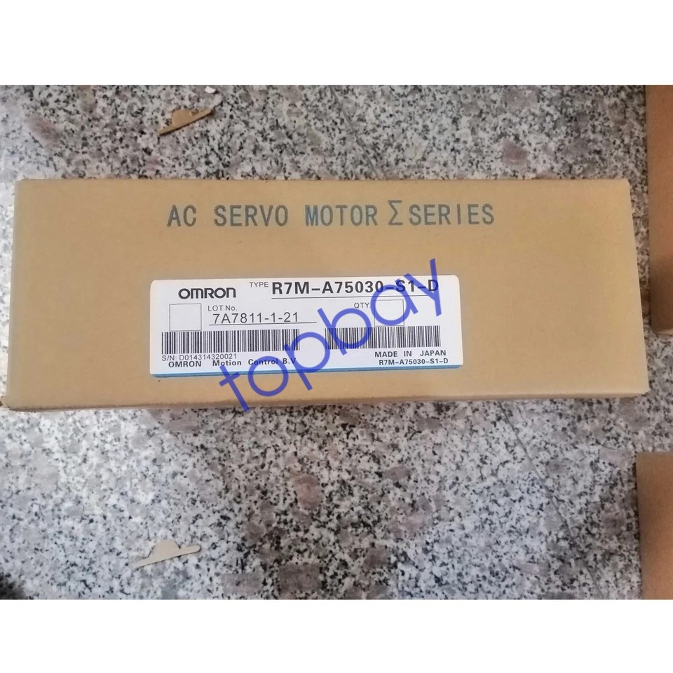 Omron R7M-A75030-S1-D Servo Motor New R7MA75030S1D