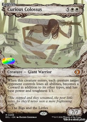 Curious Colossus (Showcase) EN [ECL - 298] - NM [Foil] TCG MTG