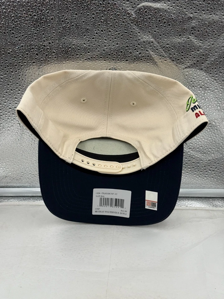 Chapéu Snapback Michigan Wolverines NCAA '47 Laranja Tigela Natural TT Engate - Imagem 3 de 4