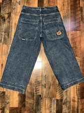 Vintage 1990s JNCO Skater jeans size 38x32 Wide Leg Embroidered Dragon USA Pant