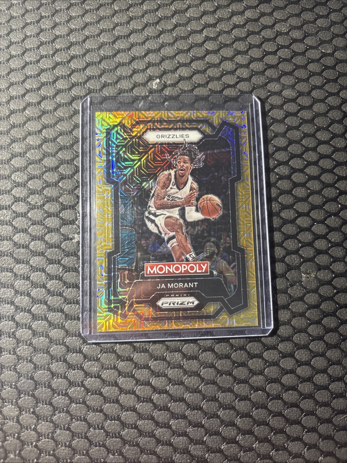 2023-24 Panini Prizm Monopoly - Ja Morant #44 Millionaire Gold Mojo Prizm /500