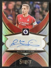 Michael Dawson 2024-25 Panini Select Premier League Signatures Silver Auto