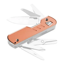 Titanium Custom Handle Scales (1 Pair) for T4 Multitool - Copper Patch