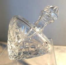 Lead Crystal Decanter &  Stopper Lay Down Sty...