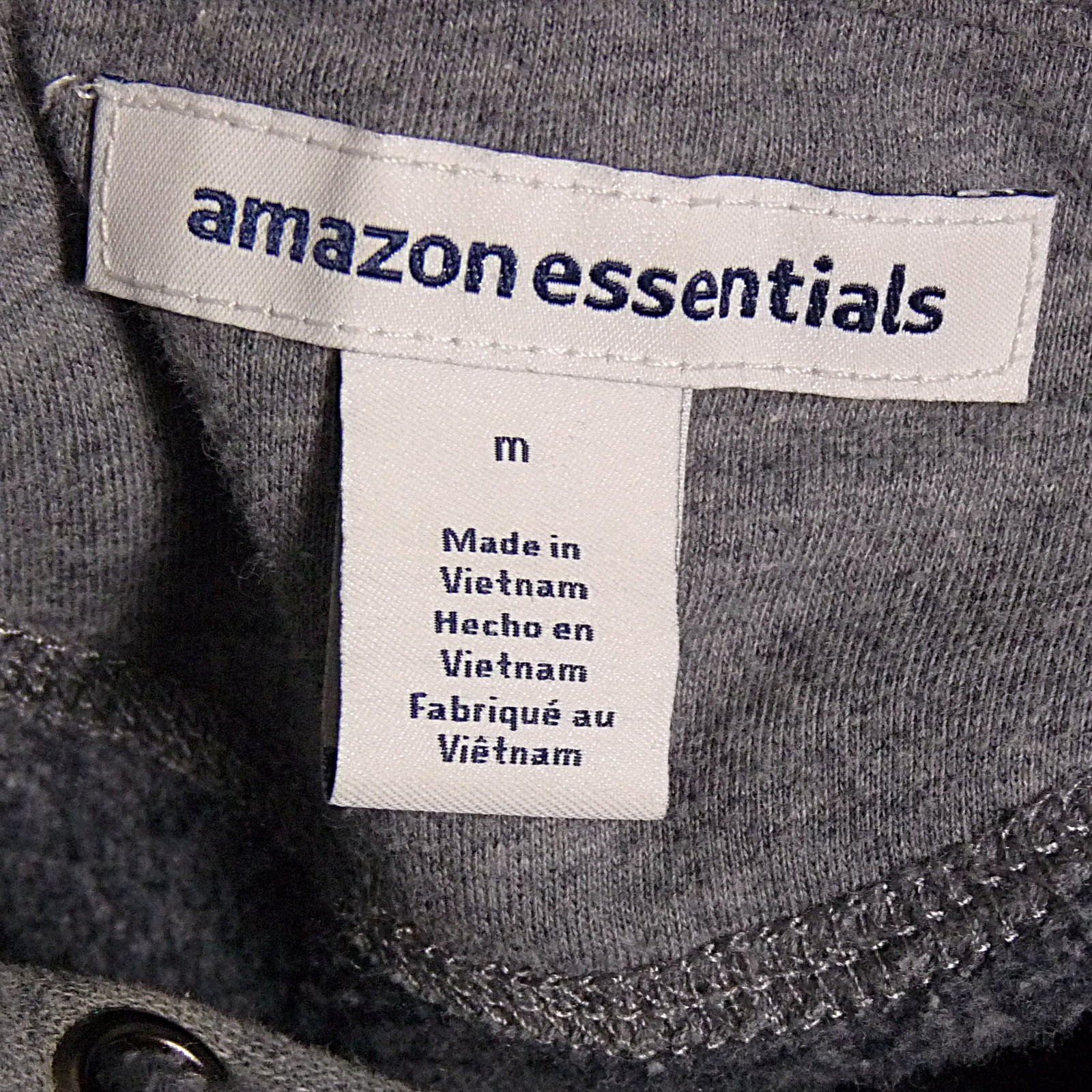 Amazon Essentials Gray Pullover Hoodie Sweatshirt… - image 11
