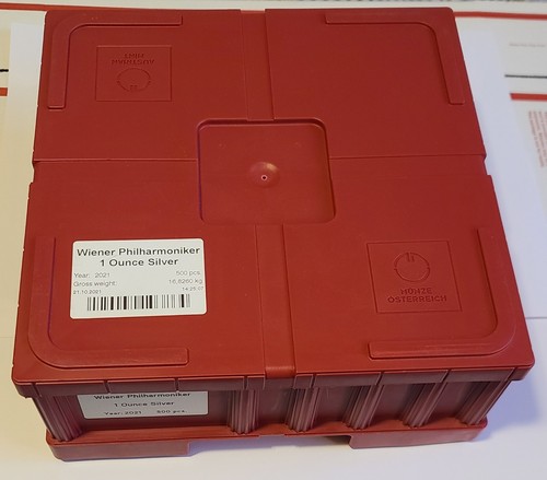 Empty Austrian Mint Silver Monster Box with No Tubes Or Coins