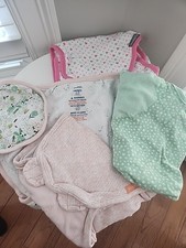 Swaddle Me 4pk Baby Girl Swaddles Sz S/M Small Medium 0-6 mos