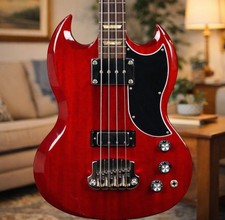 2024 Gibson Cherry SG Standard Bass w/ Hipshot Bridge - Mint - Free Shipping
