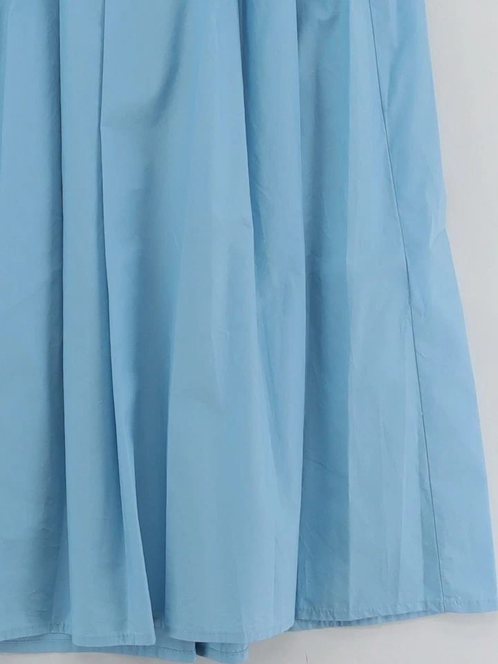 COS Women's Maxi Skirt S Blue 100% Cotton Long Maxi - Image 4 of 4