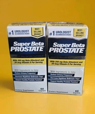 Super Beta Prostate Urinary Health Caplets•60 Count (Lot Of 2) Expires 10/2027