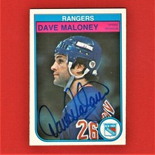 Autographed Dave Maloney 1982 O-Pee-Chee Card 228 A4
