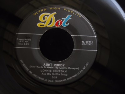 ZZ4 DOT ROCKABILLY NOVELTY LONNIE DONEGAN AUNT RHODY YOUR CHEWING GUM LOSE
