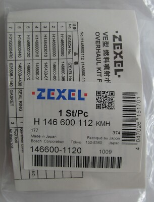 #ad GENUINE BOSCH ZEXEL JAPAN 146600 1120 H146600112 DIESEL PUMP OVERHAUL REPAIR KIT $16.00