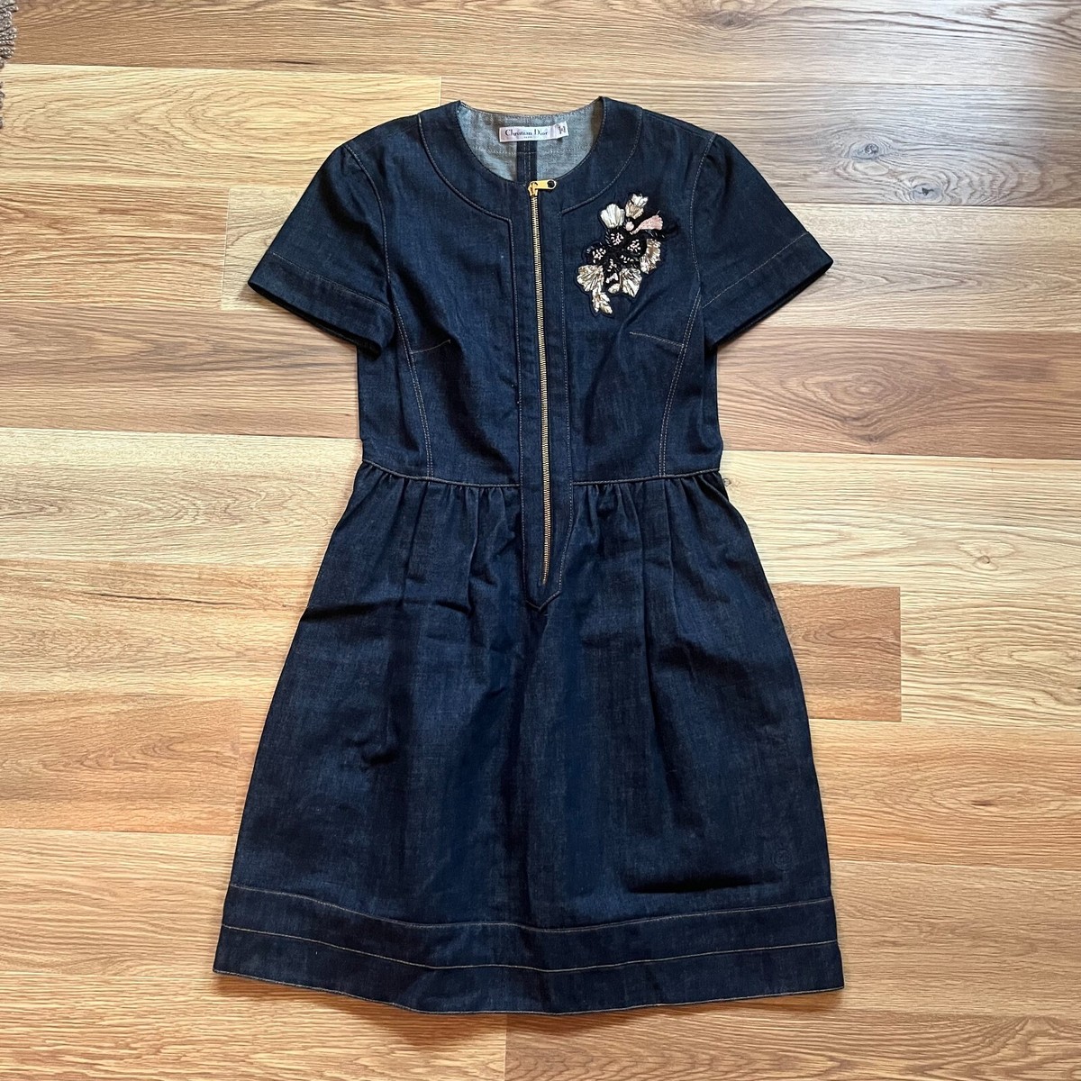 Christian Dior Denim Dress Size 6 | eBay