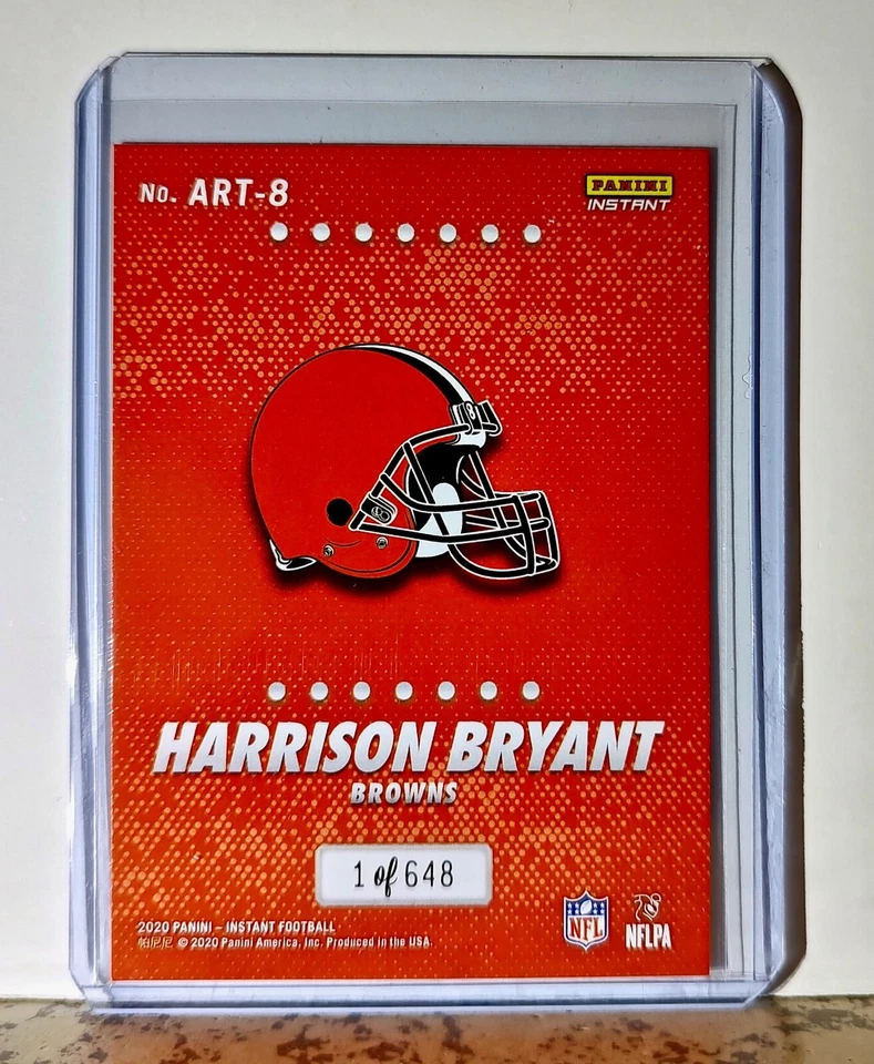 Harrison Bryant Rookie 2020 Panini All-Rookie Team NFL #8 Card 1/648 Browns - Image 2 of 4