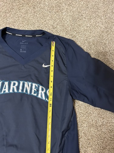Nike Seattle Mariners Tagged Large (slim- Straight ) Pullover Windbreaker - Picture 15 of 23