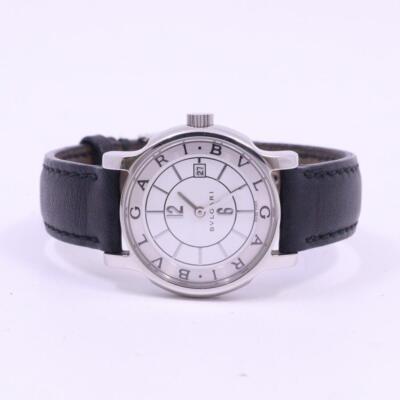 BVLGARI Solotempo ST29S Quartz White Silver Dial Leather
