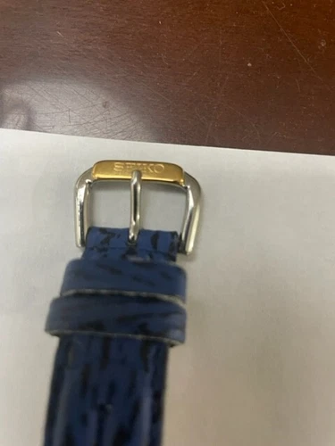 Orologio Uomo Seiko SQ 50 - Bicolore, Data, Cinturino Pelle - Batteria Nuova 7N32 - Foto 2 di 4