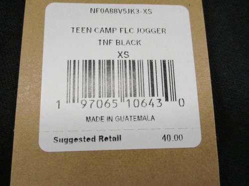 THE NORTH FACE CAMP BOYS FLEECE JOGGERS SIZE X-SMALL BLACK NF0A88V5JK3-XS - Picture 8 of 8