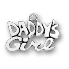 DADDY'S GIRL SILVER PENDANT CHARM FATHER DAUGHTER JEWELRY KC23 Free Shipping