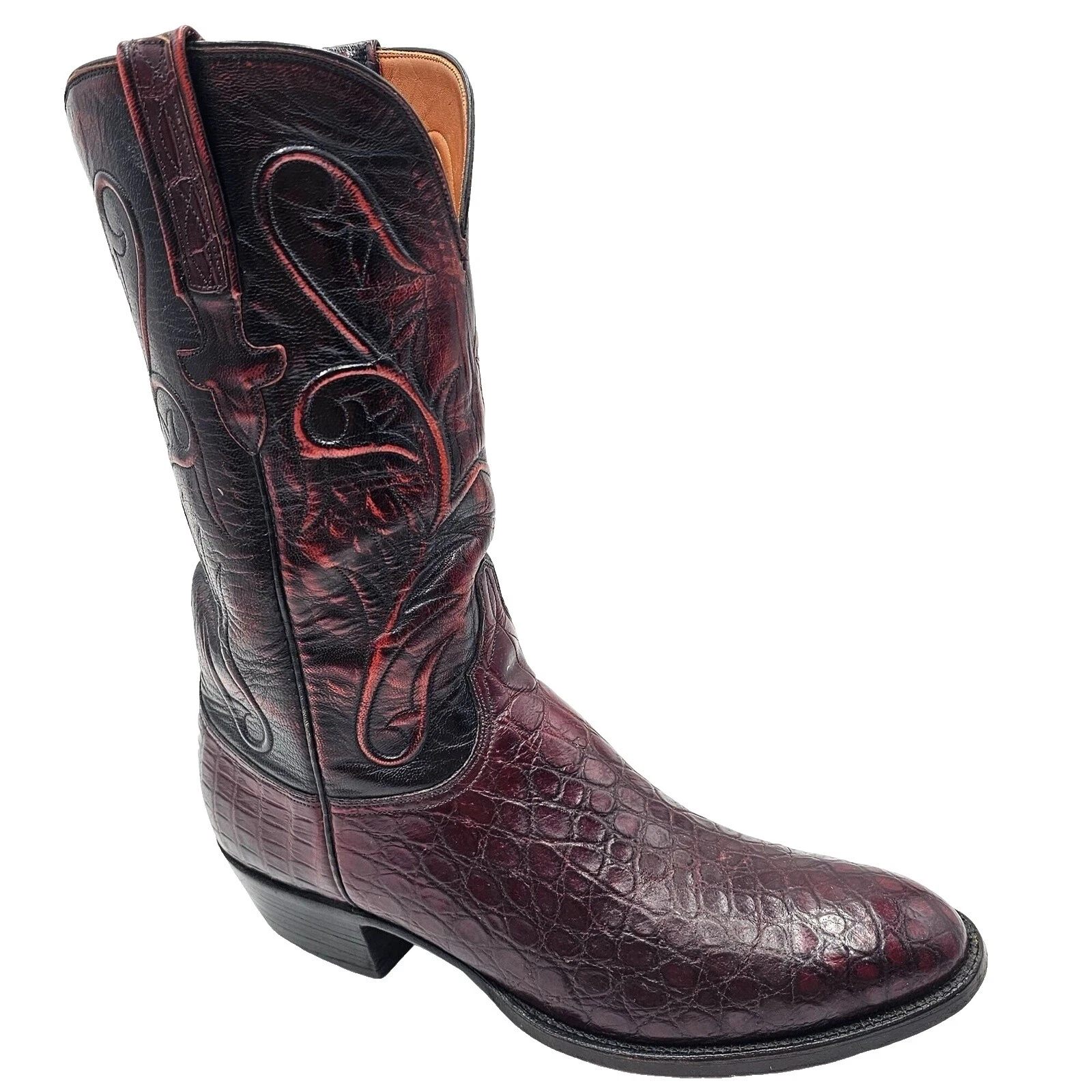 Lucchese Animal Print Western Boots for Men