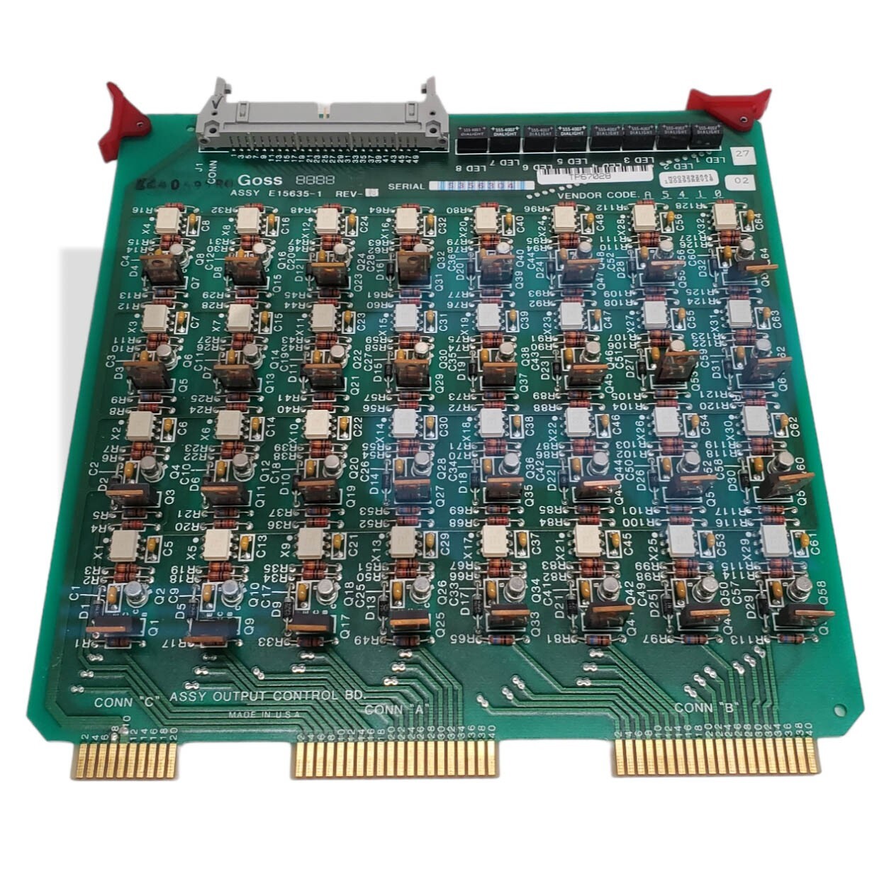 Rockwell E15635-1 Goss Output Control Circuit Board 24VDC 570MA