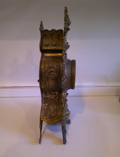 Reloj Imperial Italiano Franz Hermle Italiano Alemán Latón Manto - Imagen 12 de 15