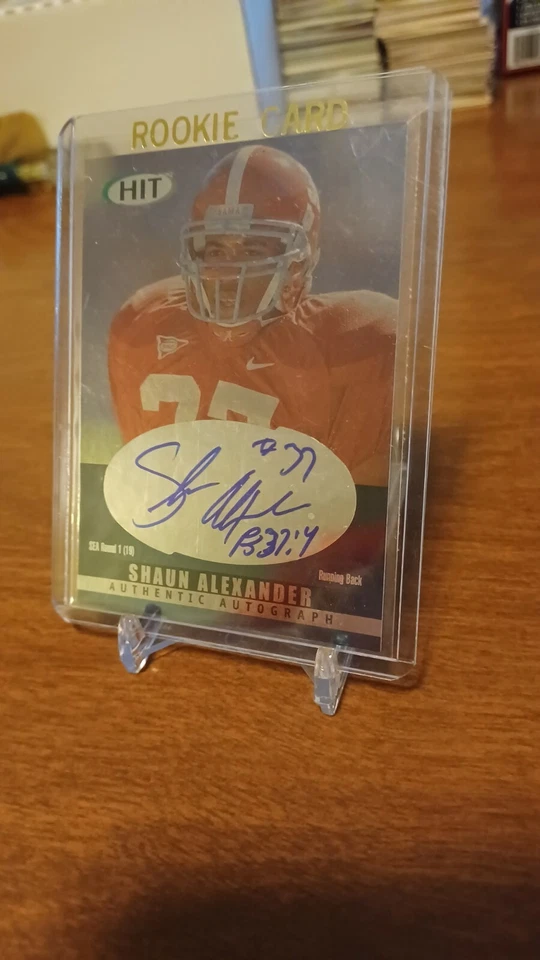 2000 SAGE HIT SHAWN ALEXANDER AUTO ROOKIE CARD MINT - Image 2 of 3