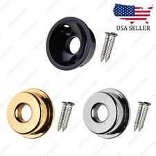 3 Colors Thickened round Retrofit cup Jack Output Socket Plate For Telecaster